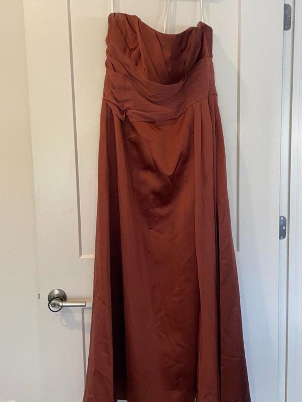 Davids Bridal Cinnamon Strapless Dress